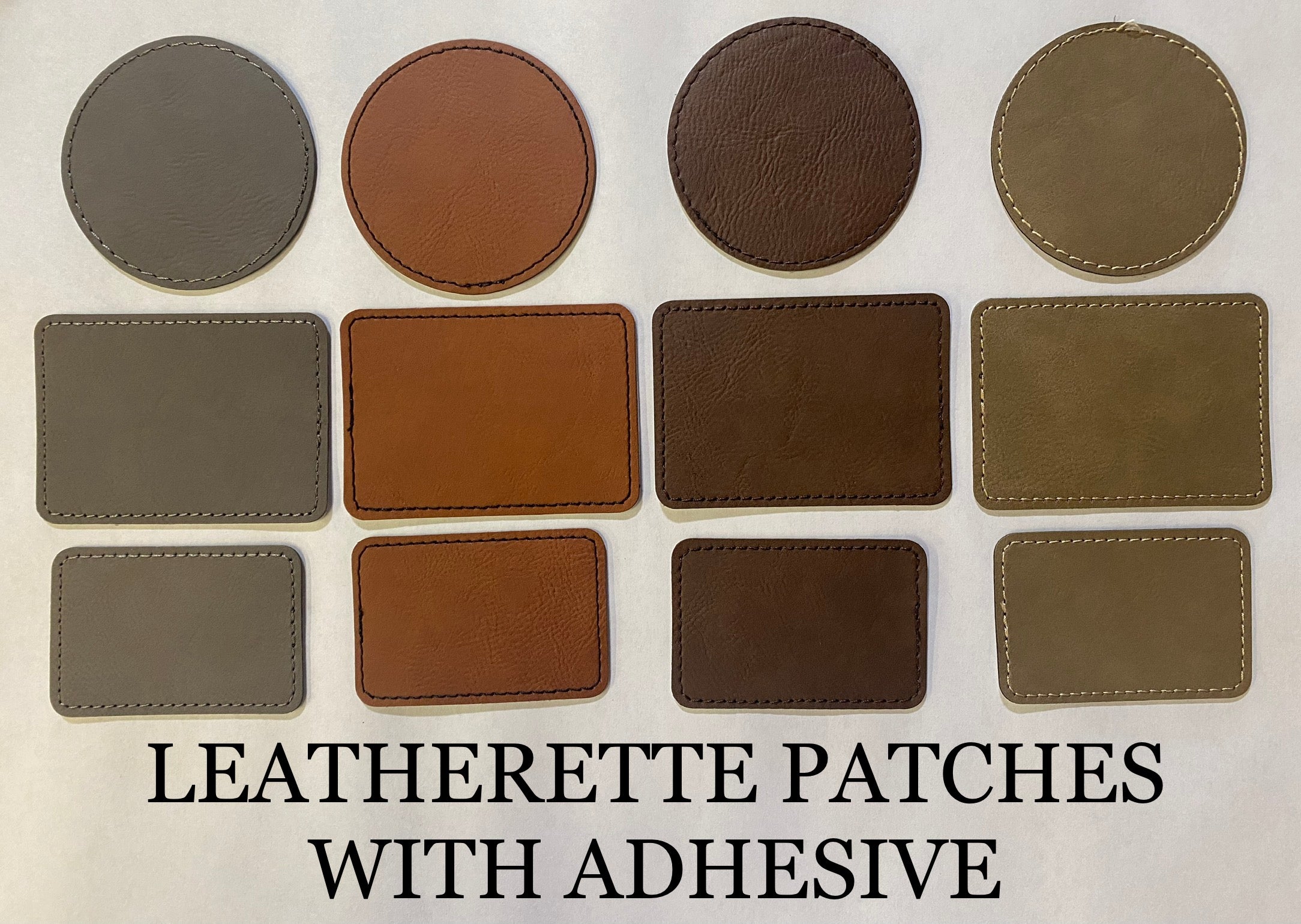 Leatherette Hat Patches w/ adhesive backing – Crazy Laser Dad Blanks