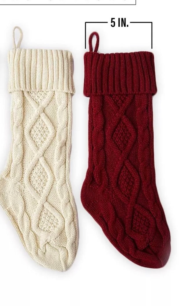 Cable Knit Stocking