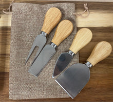 Load image into Gallery viewer, Cheese Knife Set w/ burlap bag
