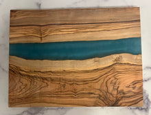 Load image into Gallery viewer, Large Olive Wood &amp; Resin Board (16&quot;x11.5&quot;) (4 Colors)
