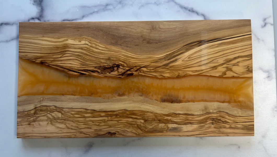 Resin and Olivewood Boards- 5 colors