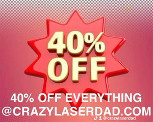 Crazy Laser Dad Blanks