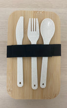 Load image into Gallery viewer, Bento Box w/ Bamboo Lid &amp; Utensils
