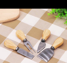 Load image into Gallery viewer, Cheese Knife Set w/ burlap bag
