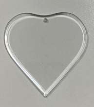 Load image into Gallery viewer, K9 Crystal Heart Ornament (3 pack)

